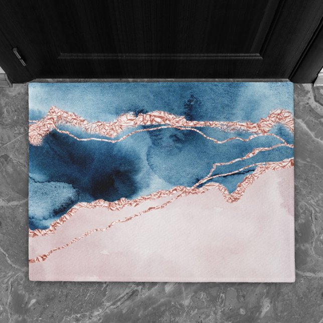 Tapete Legenda Mística | Azul lacrimogêneo e agato Dourad (Criador carregado)