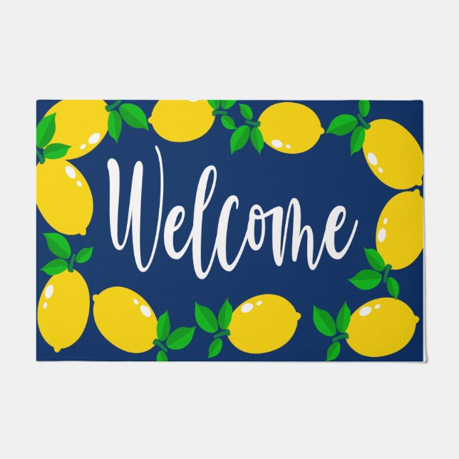 Tapete Lemon Doormat, Porta Personalizada, Personalizada (Frente)