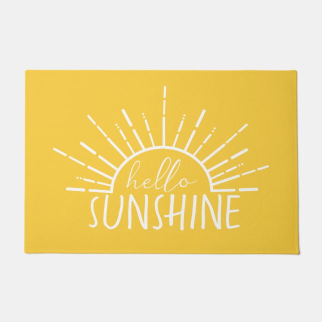 Tapete Lemon Yellow Simple Modern Hello Sunshine (Frente)