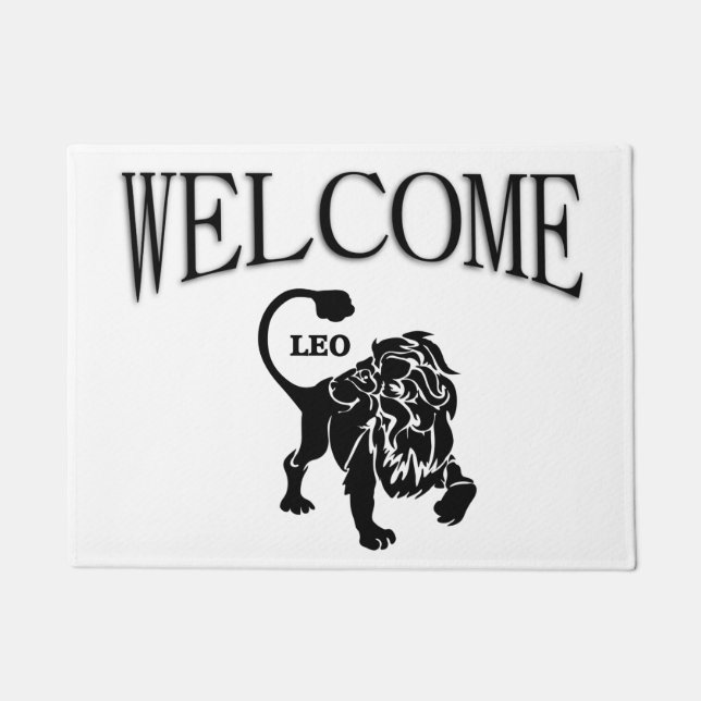 Tapete Leo Lion Zodiac Welcome Mat (Frente)