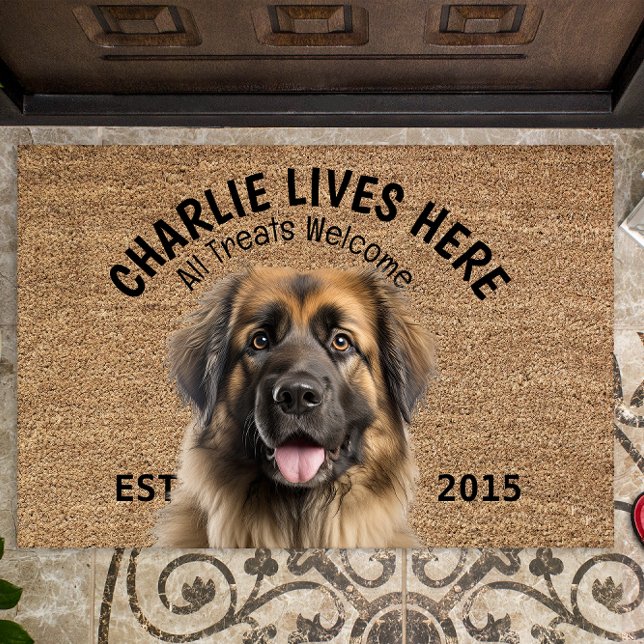 Tapete Leonberger Pet Personalizado (Criador carregado)