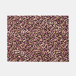 Tapete Leopard Series Design 15 rosa e Dourada