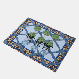 Tapete Leopardo Chinoiserie Ginger Jar jars Doormat Rug