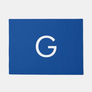 Tapete Letra inicial monograma Na moda azul moderno