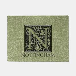 Tapete Letra N Primeira Letra Monograma Personalizado