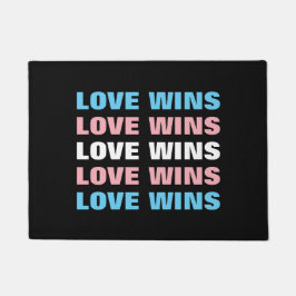 Tapete LGBTQ Transgender Pride Love ganha texto repetido