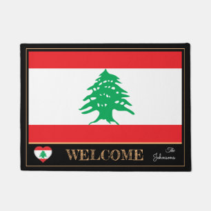Tapete Líbano e Libanês Flag house mats /esportivos Bem
