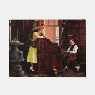 Tapete Licença de casamento por Norman Rockwell