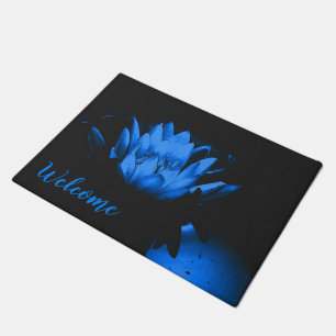 Tapete Lily Lotus Flor Azul