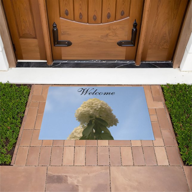 Tapete Limão bonito Hydrangea Blue Sky Doormats (Ar livre)