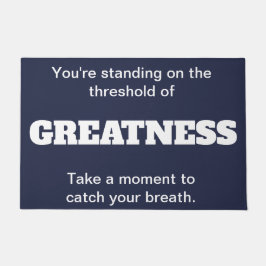 Tapete Limiar da grandeza de boas-vindas