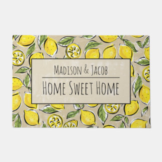 Tapete Limon Home Sweet Home - Porta Personalizada De 24"