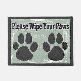 Tapete Limpe por favor suas patas