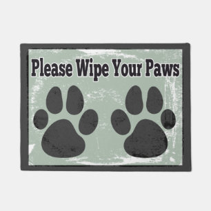 Tapete Limpe por favor suas patas
