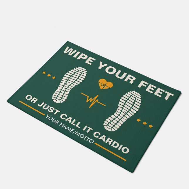 Tapete Limpe seus pés para Malhações, ginásio engraçado (Inclinado)