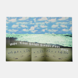 Tapete Limpe Sua Doçura Sandy Aqui Portátil De 30" x 45"