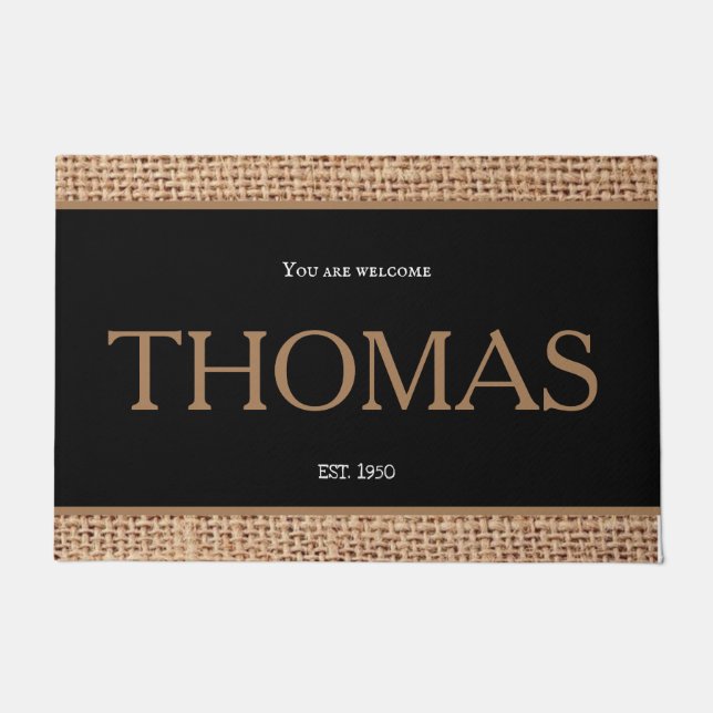 Tapete Linda design da família moderna, fronteira negra (Frente)