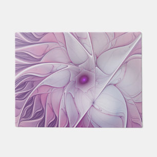 Tapete Linda Flor Rosa Moderna Abstrato, Arte Fractal