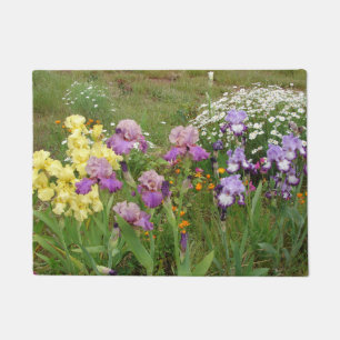 Tapete Linda Foto floral da Flor Roxo Iris