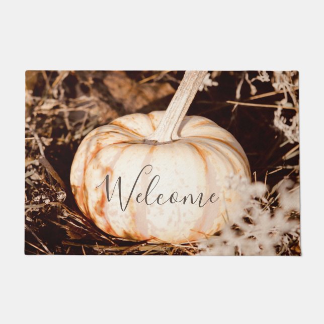 Tapete Linda Praga Branca de Outono (Frente)