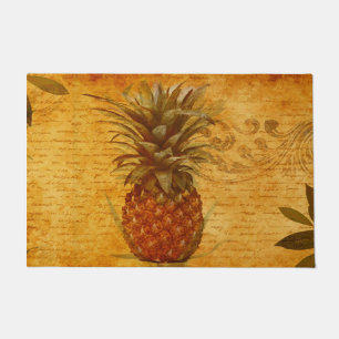 Tapete Linda Vintage Pineapple Calligrafia Francesa