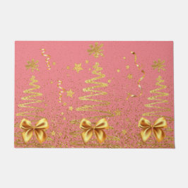 Tapete Lindas árvores douradas de vidro feminino bonitinh