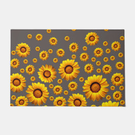 Tapete Lindas flores amarelas nas cinzas