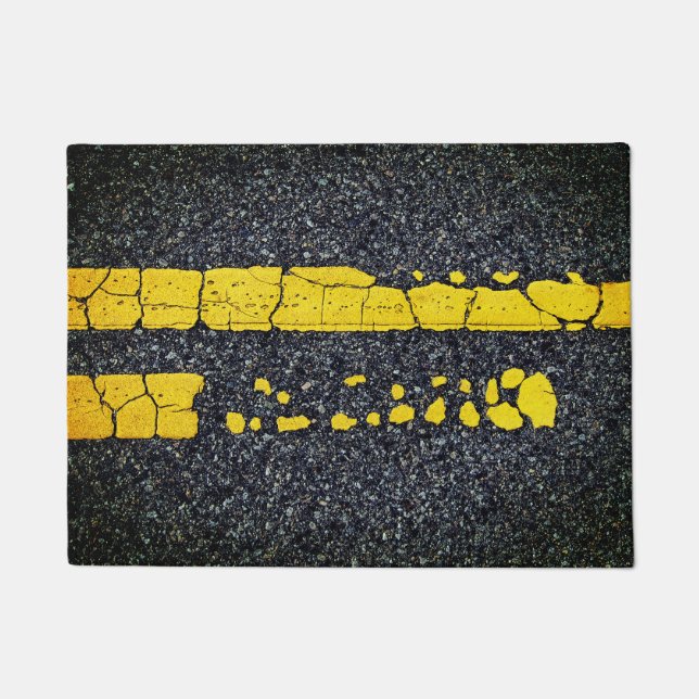 Tapete Linha Amarelo Duplo Decorrido (Frente)