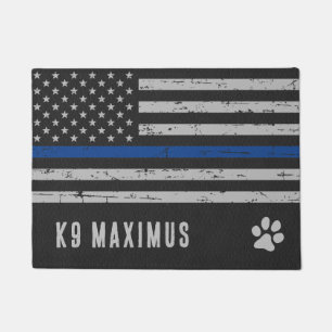 Tapete Linha Azul - Pata Cachorro - Polícia K9