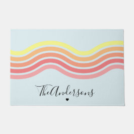 Tapete Linhas Azuis Coloridas Retroríficas do Ensino da P