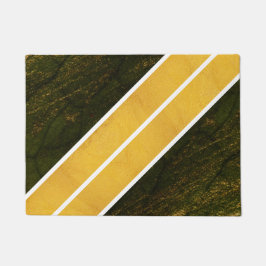 Tapete Linhas brancas Douradas verdes