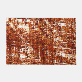 Tapete Linhas cruzadas e entalhe de quadrados enferrujado