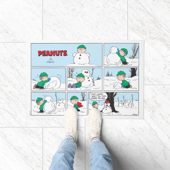 Tapete Linus constrói um boneco de neve (Interior)