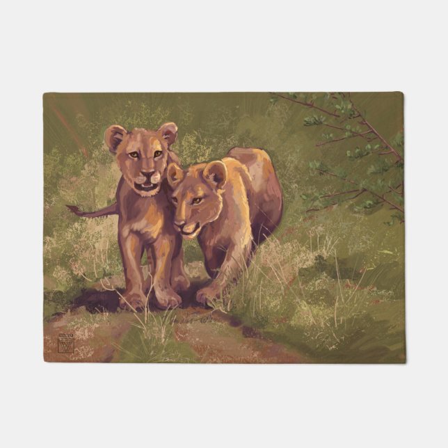 Tapete Lion Cubs Art (Frente)