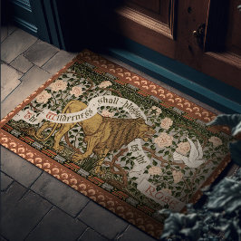 Tapete Lion Dove Wilderness Rosas Walter Crane