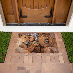 Tapete Lion Lioness Princess Doormat