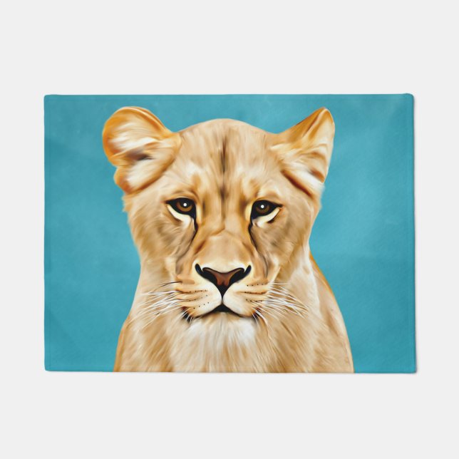 Tapete Lioness Retrait Painting Wild Life Dons (Frente)