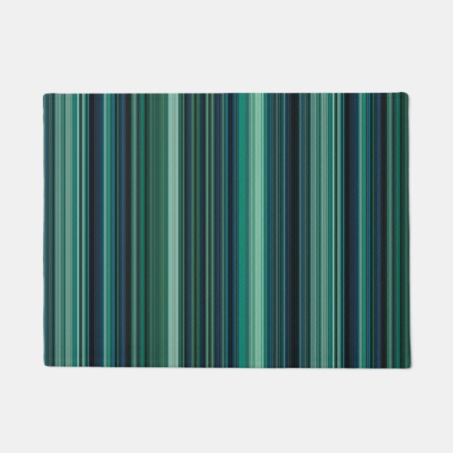Tapete Listras de Azul Água e Verde Água (Frente)