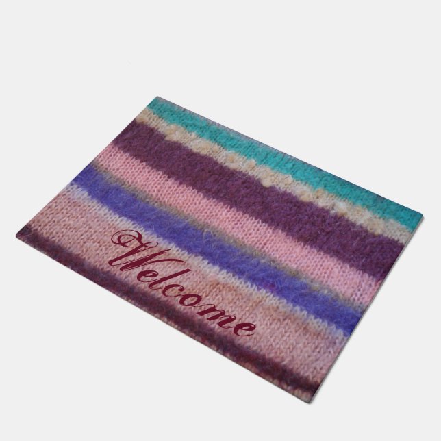Tapete listras de malha coloridas exclusivas vintage (Inclinado)