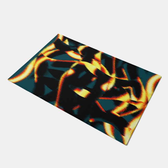 Tapete Listras queimadas com aspecto vermelho vermelho, b (Inclinado)