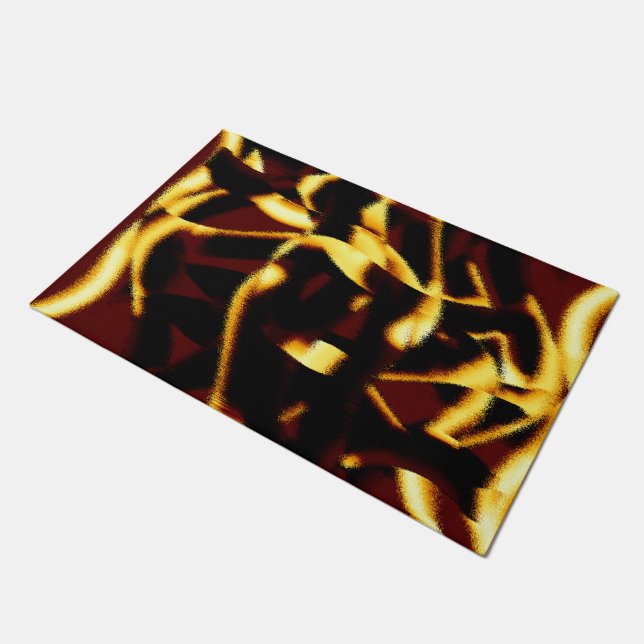 Tapete Listras torcidas queimadas amarelas parecem veloze (Inclinado)