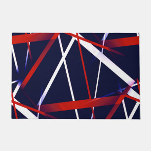 Tapete Listras Vermelhas e Brancas Abstratas Seamless em 