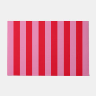 Tapete Listras Verticais Rosa e Vermelho