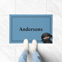 Tapete Little Ninja Warrior em Azul