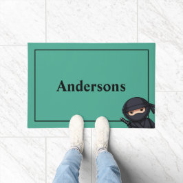 Tapete Little Ninja Warrior em Verde