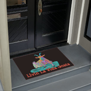 Tapete Livin La Vida Goata Engraçado Gritando Design