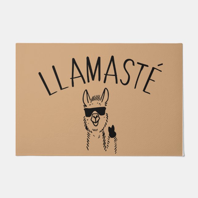Tapete Llamaste Doormat , Llama Welcome Mat (Frente)