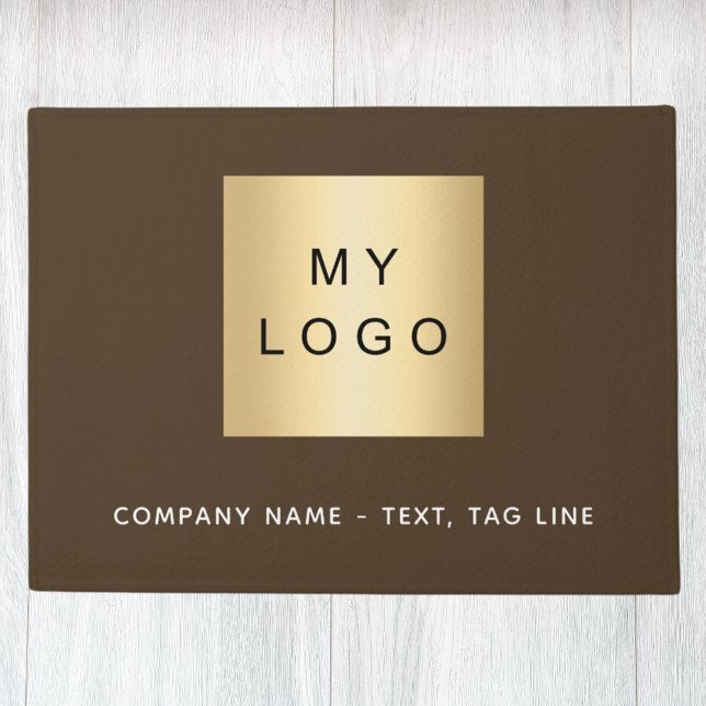 Tapete Logotipo comercial marrom (Criador carregado)