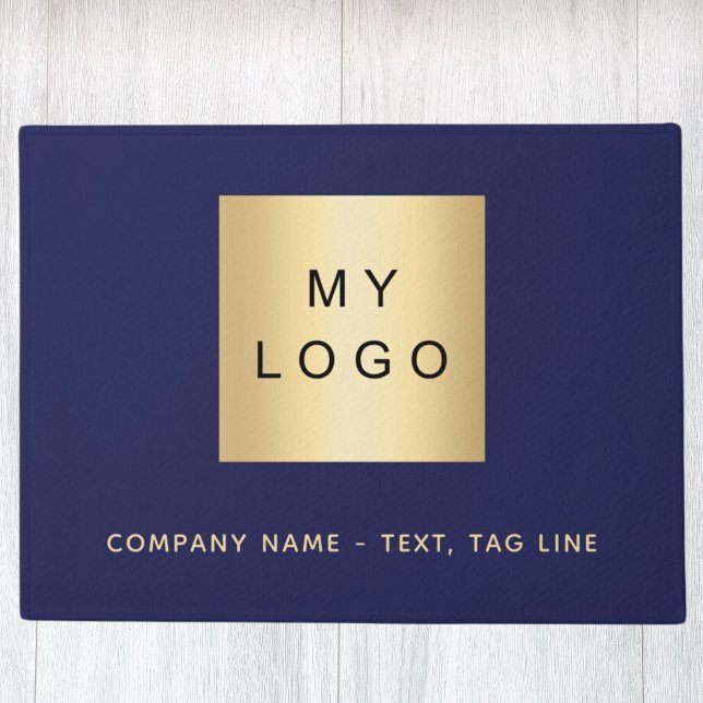 Tapete Logotipo comercial ouro azul marinho (Criador carregado)