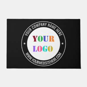 Tapete Logotipo comercial personalizado e texto da sua em